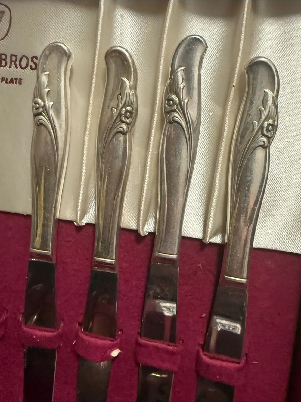 vintage flatware set from 1847 Rogers Bros 42 pieces